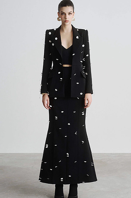 SUPER WHOLESALE | Sequined Blazer Set