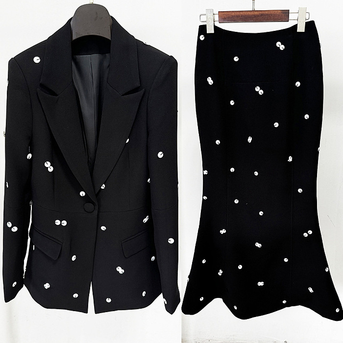 SUPER WHOLESALE | Sequined Blazer Set