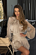 SUPER WHOLESALE | Pleated Ruffled Skirt Set(apricot)