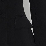 SUPER WHOLESALE | Cut-out Fitted Blazer Top