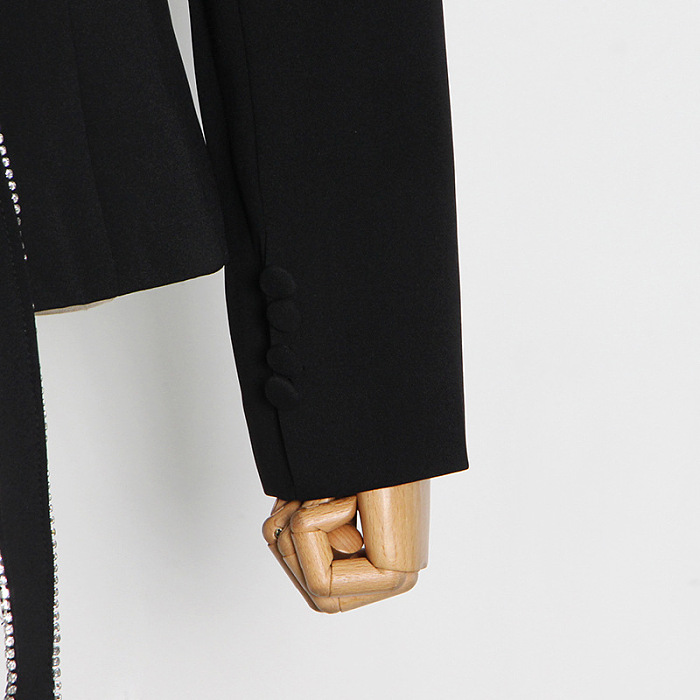 SUPER WHOLESALE | Cut-out Fitted Blazer Top