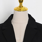 SUPER WHOLESALE | Cut-out Fitted Blazer Top