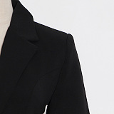 SUPER WHOLESALE | Cut-out Fitted Blazer Top
