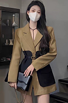 SUPER WHOLESALE | Patchwork Blazer in Two Tones