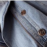 SUPER WHOLESALE | Denim Jacket with Fox Fur Lining