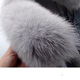 SUPER WHOLESALE | Denim Jacket with Fox Fur Lining
