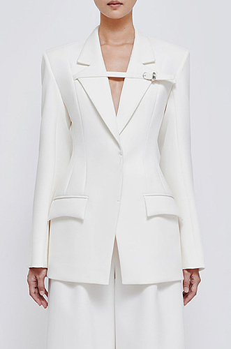 SUPER WHOLESALE| Buckle Designed Blazer