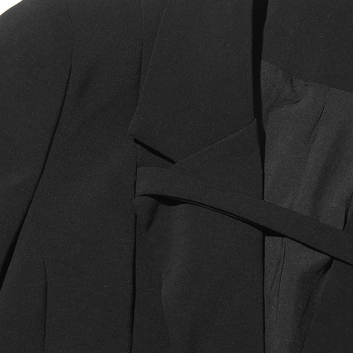 SUPER WHOLESALE| Buckle Designed Blazer Trench