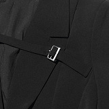 SUPER WHOLESALE| Buckle Designed Blazer Trench