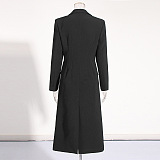 SUPER WHOLESALE| Buckle Designed Blazer Trench