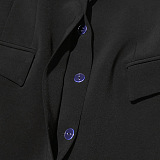 SUPER WHOLESALE| Buckle Designed Blazer Trench