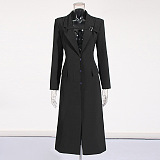 SUPER WHOLESALE| Buckle Designed Blazer Trench