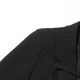 SUPER WHOLESALE| Buckle Designed Blazer Trench