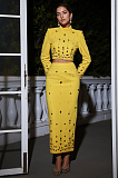 SUPER WHOLESALE | Beaded Fitted Skirt Set(long skirt)