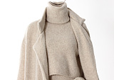 SUPER WHOLESALE | Turtle Neck Knitted Set with Coat