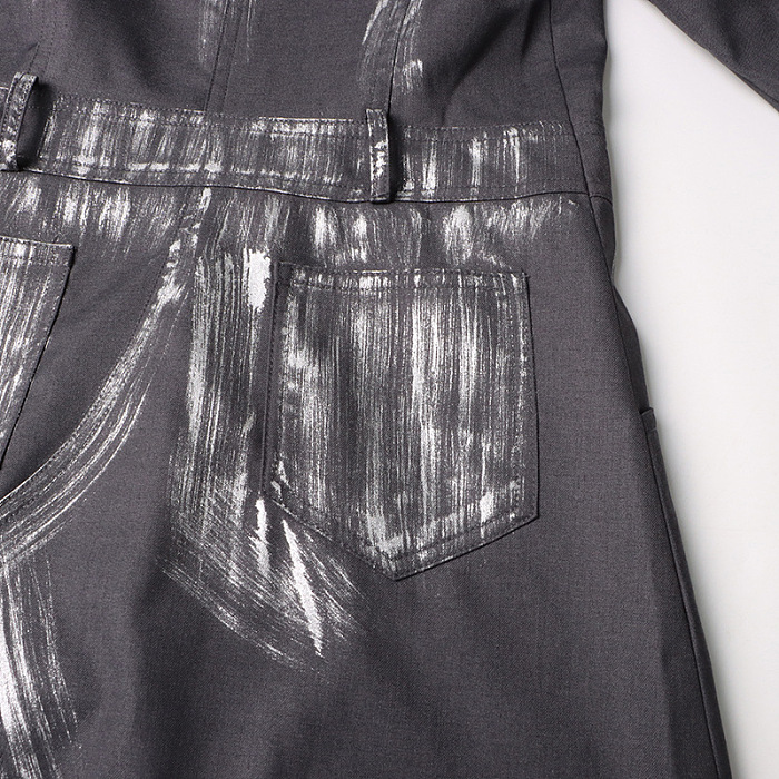 SUPER WHOLESALE | Graffiti Split Trench Coat