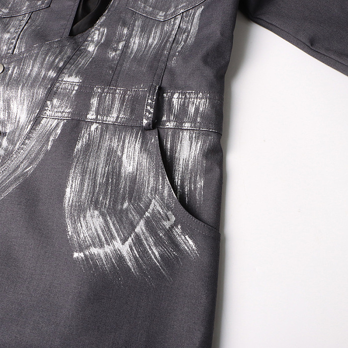 SUPER WHOLESALE | Graffiti Split Trench Coat