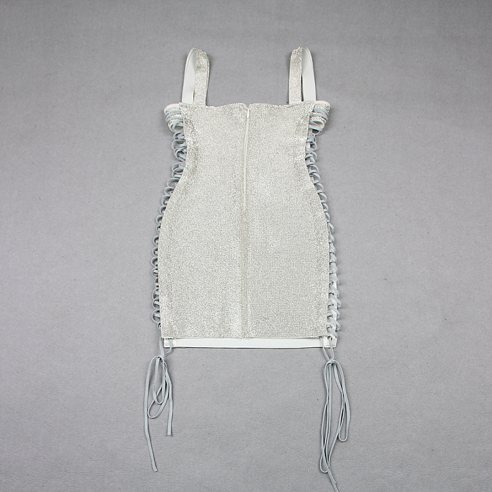 SUPER WHOLESALE | Lace Up Bling Bling Tank Dress