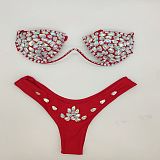 SUPER WHOLESALE | Rhinestone Beaded Bikini Set