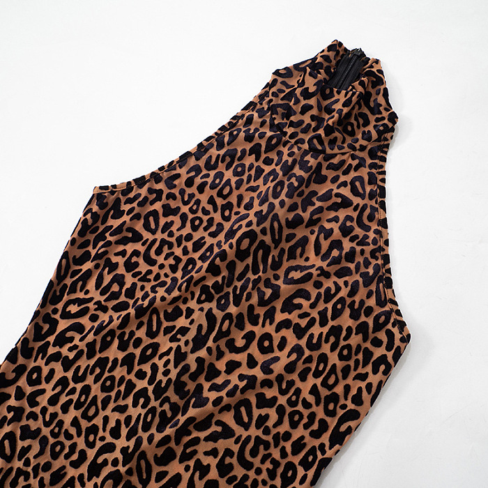 SUPER WHOLESALE |  Leopard Jumpsuit with Gloves