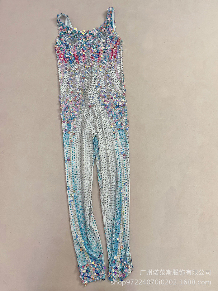 SUPER WHOLESALE |  Seashell Rhinestone Jumpsuit In Multi