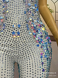SUPER WHOLESALE |  Seashell Rhinestone Jumpsuit In Multi