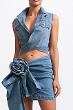 SUPER WHOLESALE |  Denim Set with Vest
