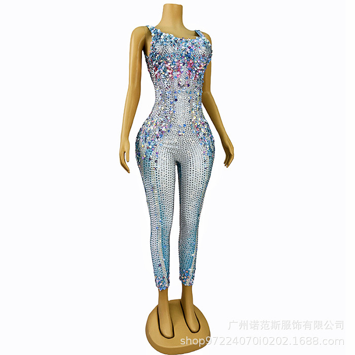 SUPER WHOLESALE |  Seashell Rhinestone Jumpsuit In Multi