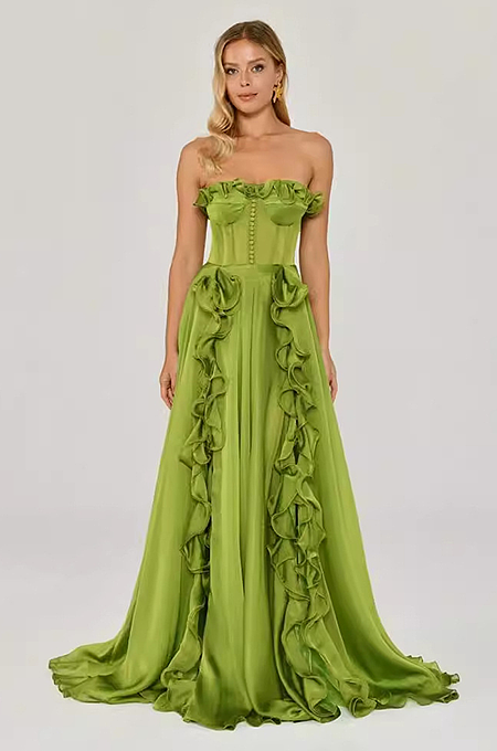 SUPER WHOLESALE | Strapless Long Dress