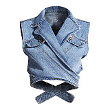 SUPER WHOLESALE |  Denim Set with Vest