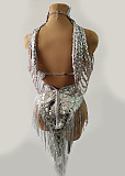 SUPER WHOLESALE |  Fringes Romper in Silver