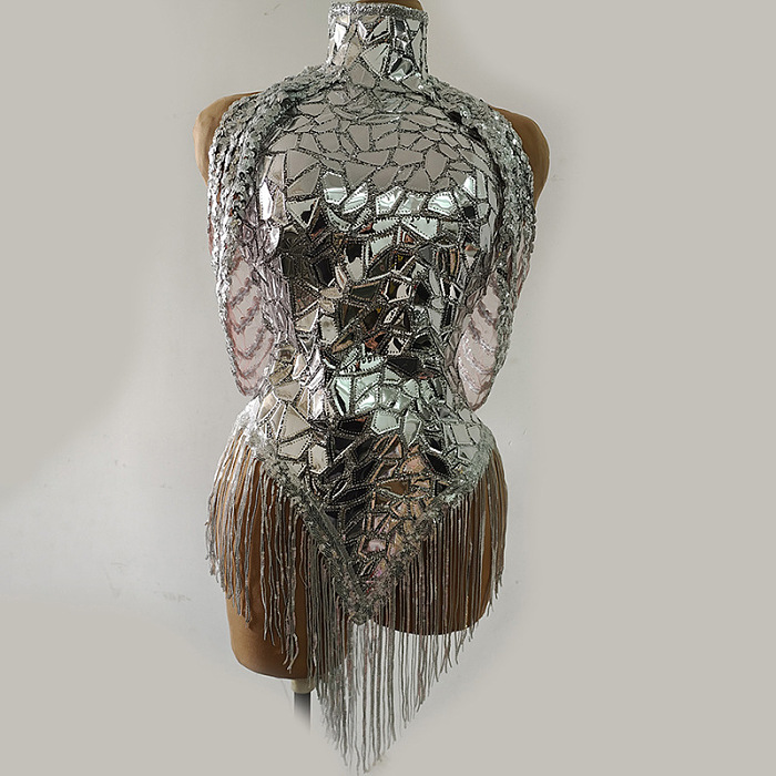 SUPER WHOLESALE |  Fringes Romper in Silver