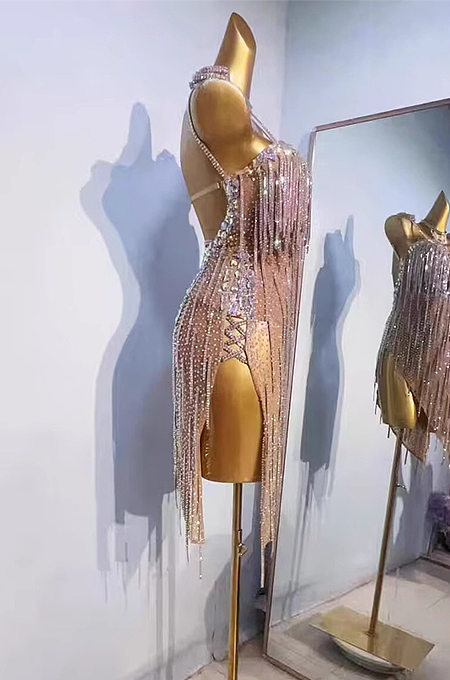SUPER WHOLESALE |  Crystal Fringe Mini Dress