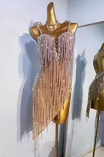 SUPER WHOLESALE |  Crystal Fringe Mini Dress