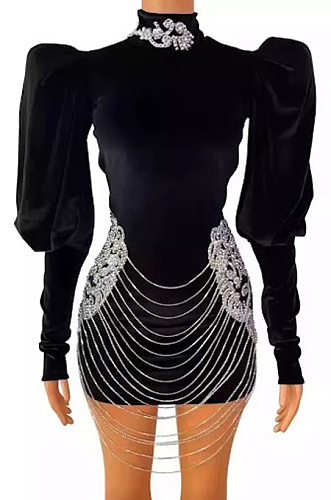 SUPER WHOLESALE |  Lantern Shoulder Dress