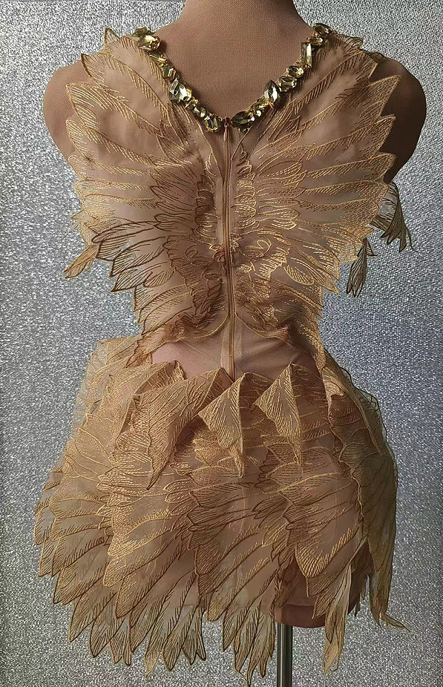 SUPER WHOLESALE |  Jewel Halter Ruffle Dress