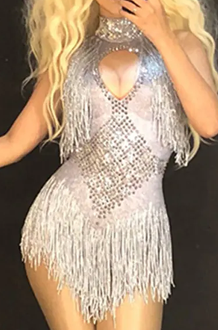 SUPER WHOLESALE |  Halter Fringes Romper