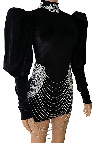 SUPER WHOLESALE |  Lantern Shoulder Dress