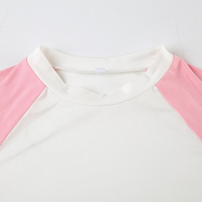 SUPER WHOLESALE | Shorts Set in Pink & White