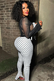 SUPER WHOLESALE | Polka Dot Pants Set with Bows Top