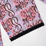 SUPER WHOLESALE | Lace Hem Shorts Set