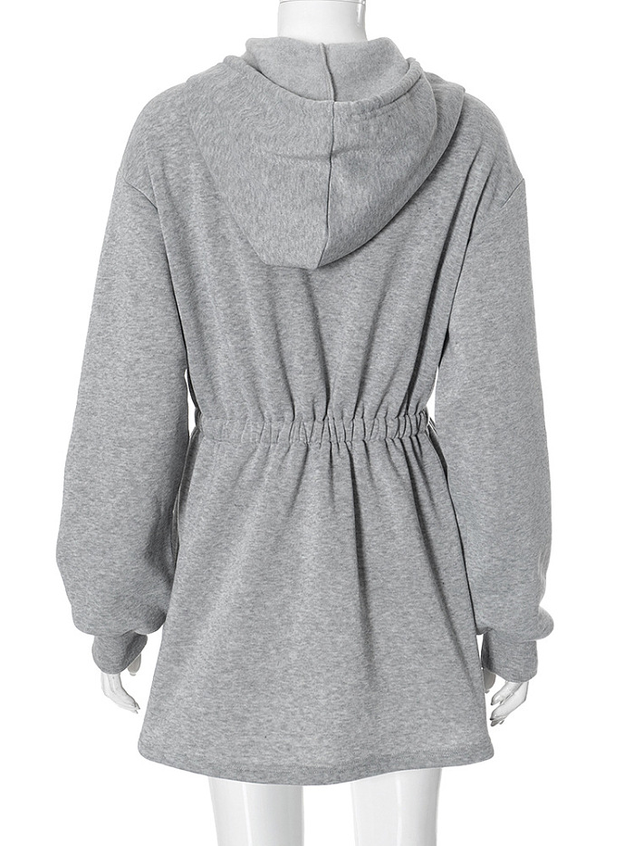 SUPER WHOLESALE | Hoodie Drawstring Dress