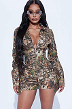 SUPER WHOLESALE | Camo Zip Up Romper