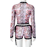 SUPER WHOLESALE | Lace Hem Shorts Set