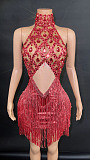 SUPER WHOLESALE | Crystal Fringes Party Dress