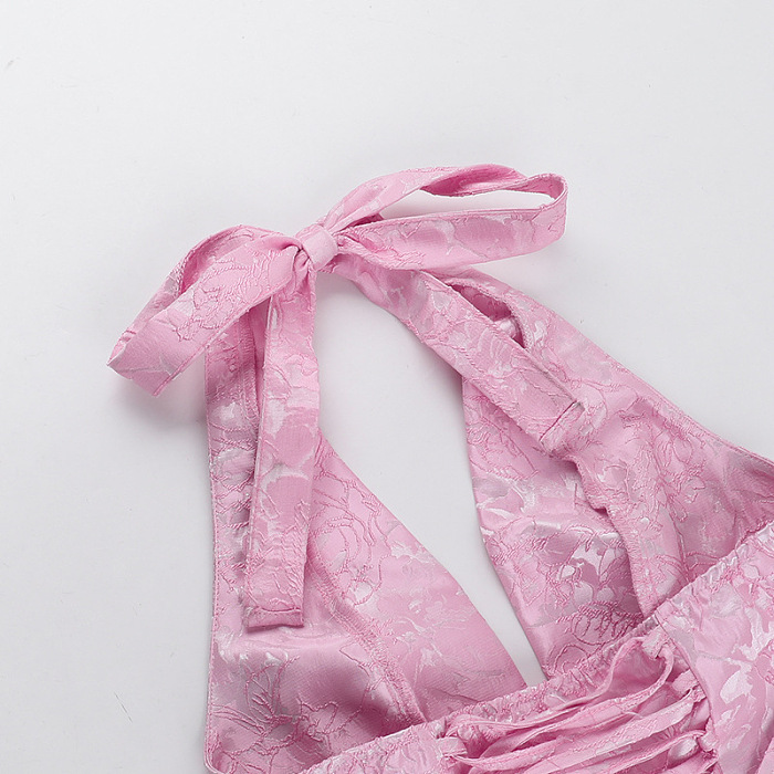 SUPER WHOLESALE | Halter Big Bow Dress