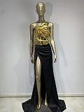 SUPER WHOLESALE | Back Lace Up Split Dress