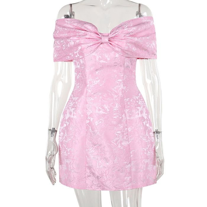 SUPER WHOLESALE | Strapless Big Bow Dress
