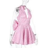 SUPER WHOLESALE | Halter Big Bow Dress