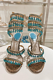 SUPER WHOLESALE | Crystal-embellished Sandals